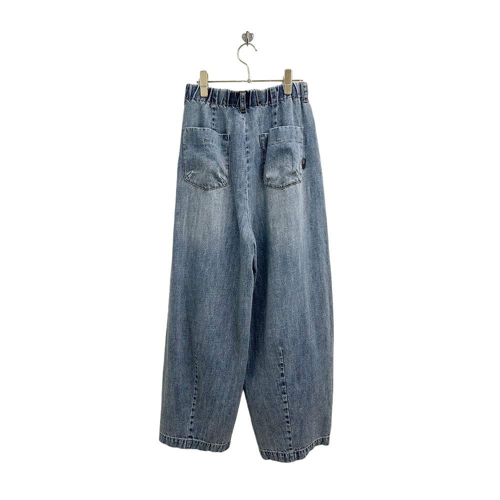 ayane】 826502 麻混デニムバレルレッグパンツ | selectshopB5