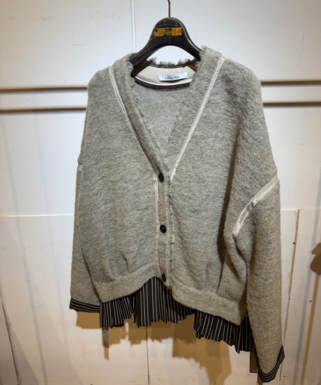 39【Lallia Mu 26AW】2614514 スライバーニットカーディガン