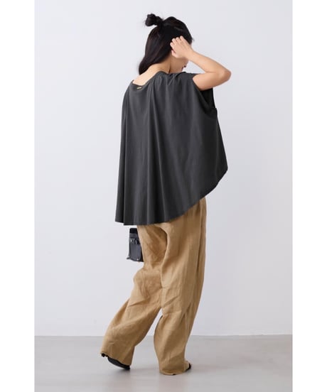 【MICA&DEAL】 0126209135 接触冷感-"SOLMER"ロゴフレアスリーブT-shirt
