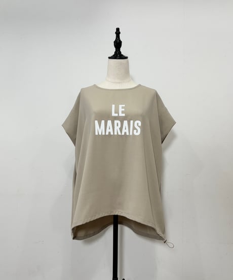 【siro de labonte】R623309 LE MARAIS tucksleeve p/o　／　linen like hightwist