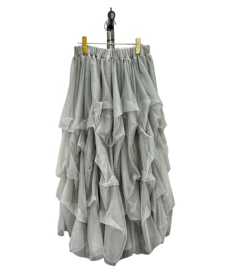 【ayane 26AW】 数量限定　 856703　タックチュールロングスカート