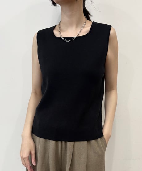 【siro de labonte】R613108 2way kami knit tank 30s/2silketcotton