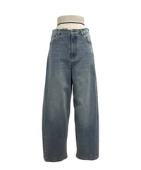【ayane 26AW】 856763 （※丈短）無地バレルレッグパンツ