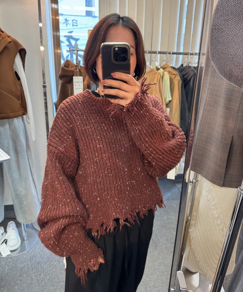 レアニット 洗える／同素材アイテムあり】求心ケーブル編み プルオーバーニット