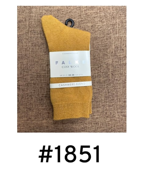 【FALKE ファルケ 】 #47548 ショート丈 カシミヤブレンド ウール ソックス “COSY WOOL”