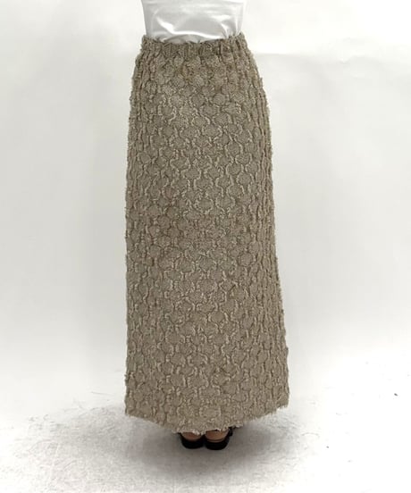 【cafune&PASSIONE 26PREFALL 】  35603　fringe jacquard tight skirt