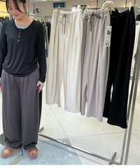 【ayane 26AW】  856737 軽量裏毛サイドタックパンツ