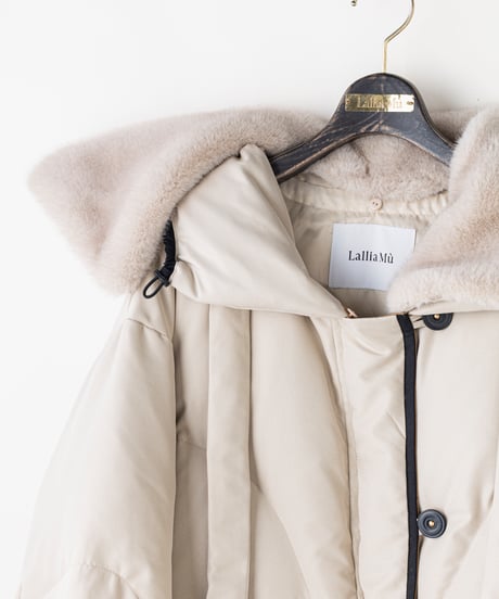 【Lallia Mu 26AW】2614050 ミンクカラーダウンコート