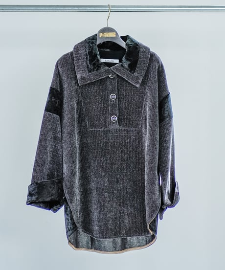 【Lallia Mu 26AW】2614512 クォーターリブジャージープルオーバー