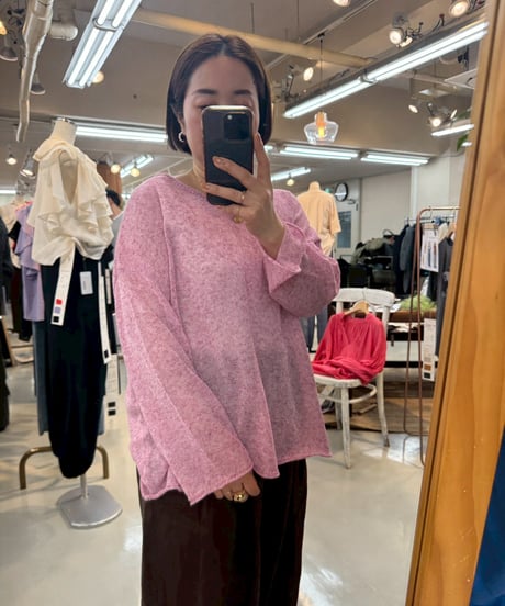 【cafune&PASSIONE 26SS】26964　メッシュニットプルオーバー