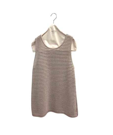 【ayane】  826540 ニットメッシュAラインタンクトップ