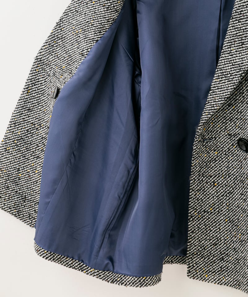 Lallia Mu 25AW】2514223 ミックスツイードオーバージャケット | sel