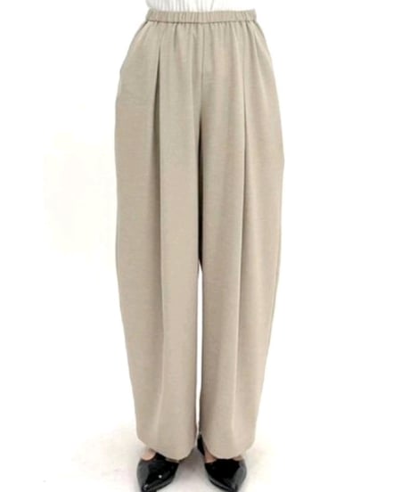 【cafune】525616 slub polyester volume pants