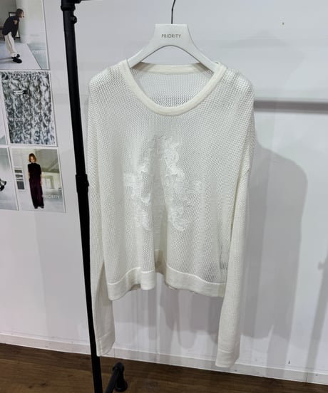 【PRIORITY 26AW】 P67003KR 刺繍メッシュ PO