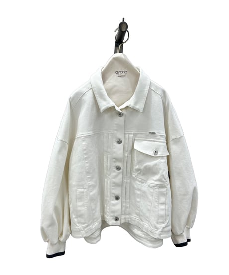 【ayane 26AW】  856704　ホワイトデニムジャケット