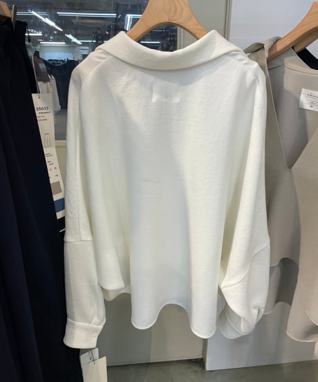 【cafune】535961/615961 stretch georgette skipper pullover