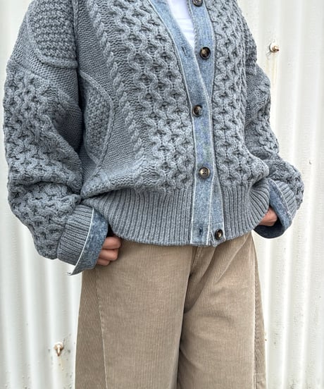 【ruxe 26AW】  2633413 ドッキングカウチンニット