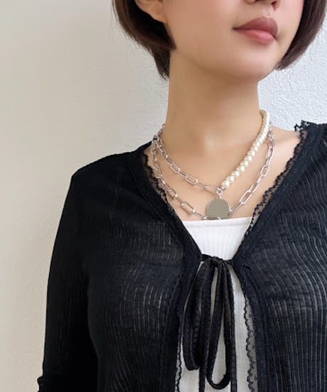 【charmaer 26AW】 276823　パールチェーンネックレス