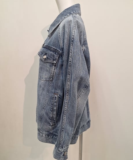 【cafune】515415 raglan sleeve denim jacket