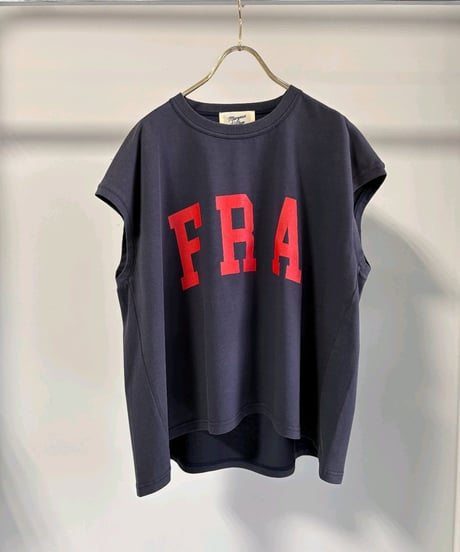 全国送料185円【MARGAUX VINTAGE】 CT - 26073 - S　 FRAノースリーブlogo-TEE