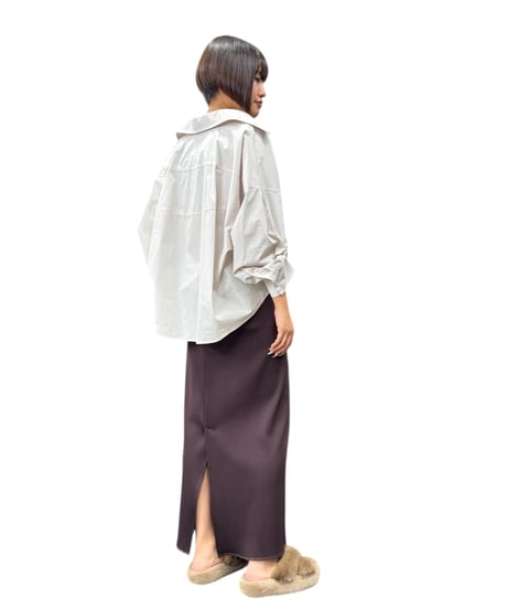 【ayane】816330 ボタンタックスリーブシャツ