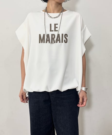 【siro de labonte】R623309 LE MARAIS tucksleeve p/o　／　linen like hightwist