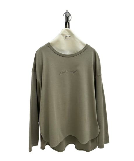 【ayane 26AW】 856750 シルエットロゴロンT