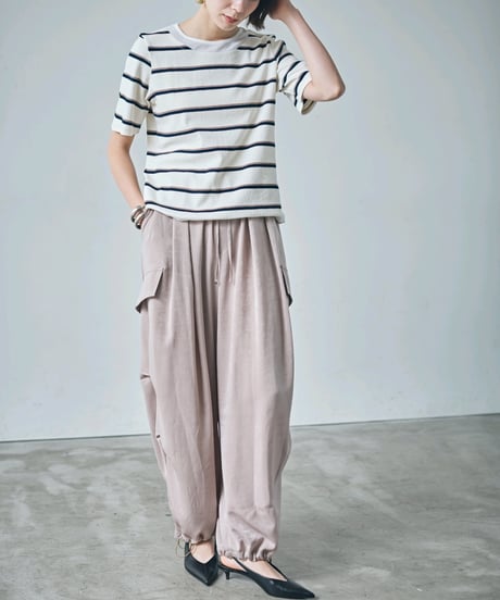 21【ruxe 26AW】  2633720 サテンカーゴパンツ