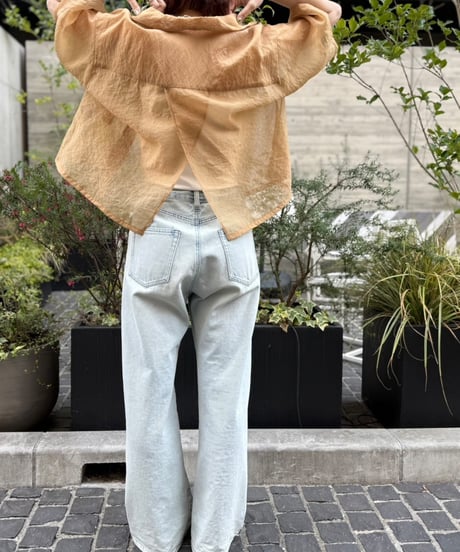【cafune】525913 cupra organdy short shirt
