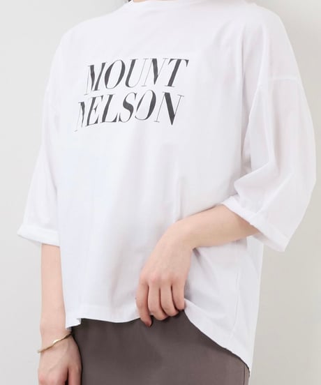 【MICA&DEAL】0125309216 "MOUNT NELSON"ロゴ5分袖T-shirt