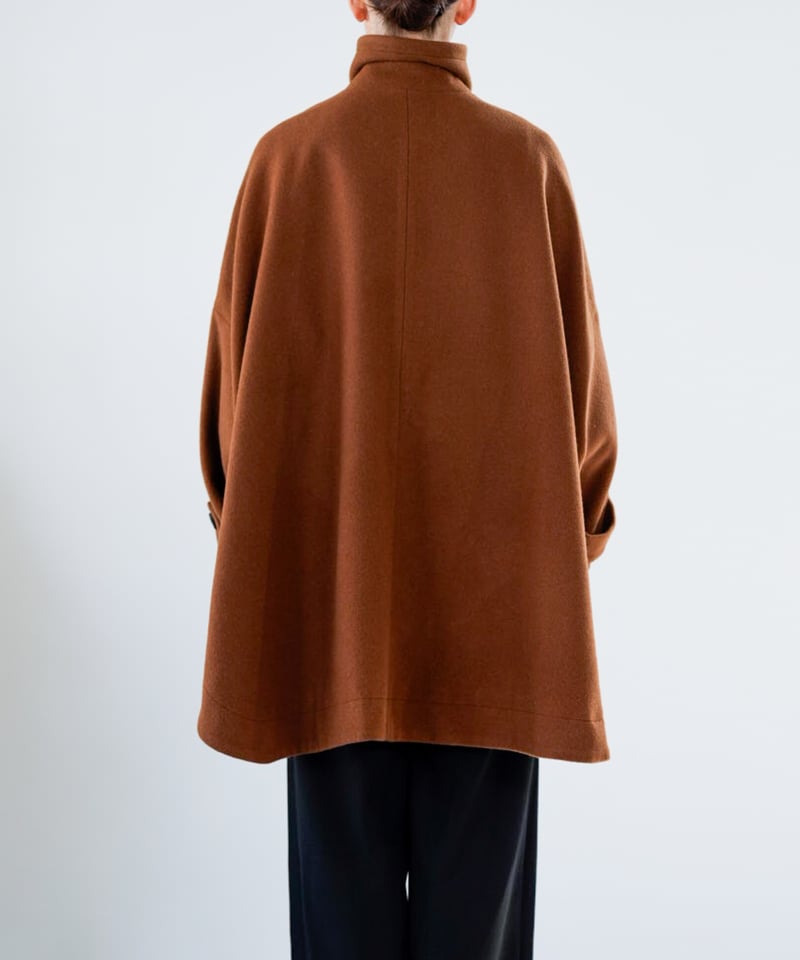 Lallia Mu 25AW】2514141 スタンドカラーフレアコート | selects