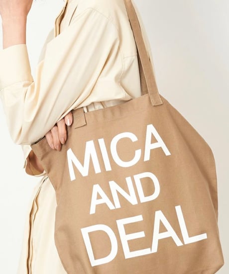 【MICA&DEAL】M00E023GD ロゴコットンバッグ
