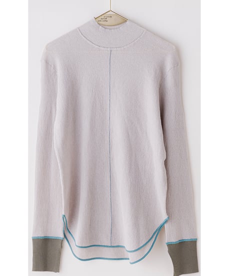 【Lallia Mu 26AW】  2613411 バイカラープリーツシアーニット