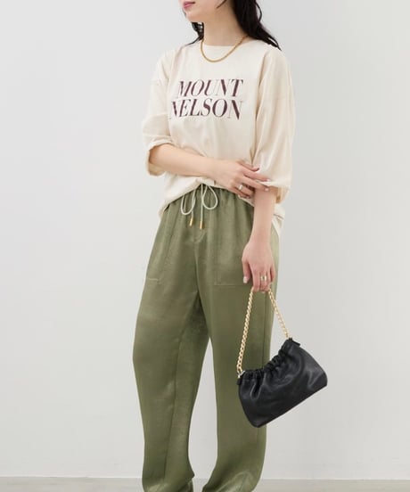 【MICA&DEAL】0125309216 "MOUNT NELSON"ロゴ5分袖T-shirt