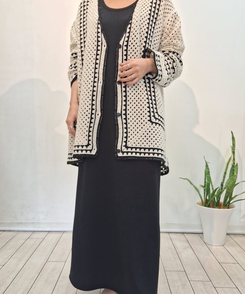 cafune クロシェカーディガン croche knit cardigan | select cafune クロシェカーディガン croche knit cardigan | select
