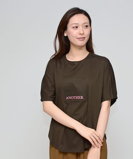 【Praia】 LEO-2501C シルケット綿・ボックスロゴTシャツ