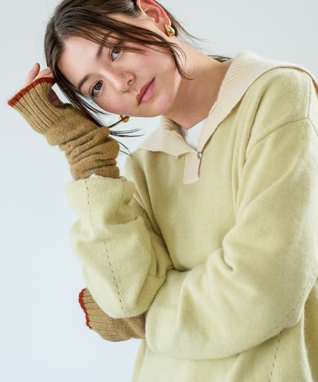 【Lallia Mu 26AW】2614444 セーラーカラーニット