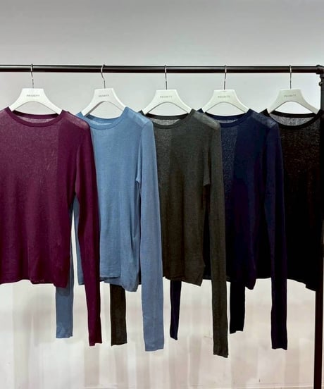 【PRIORITY 26AW】  P662105SW シアーニットプルオーバー