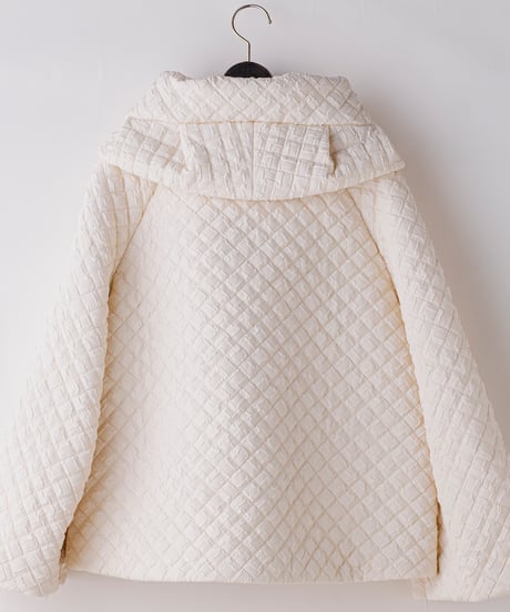 3【Lallia Mu 26AW】2613161　エンボスキルティングジャケットコート