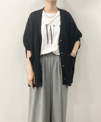 【sirodelabonte】R523103 poncho vest cardigan60S/2 high twist cotton