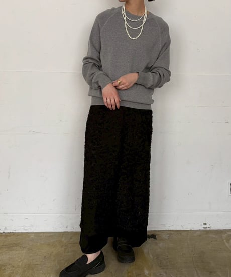 【cafune】  535959　cotton cashmere sweat knit