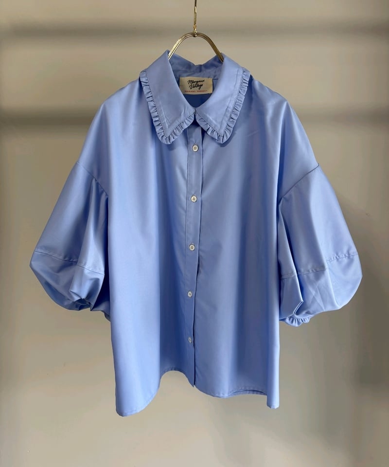 【最終価格】THE ROW バルーンスリーブブラウス MARGAUX VINTAGE】BL - 26008 - S バルーンスリーブブラウス |