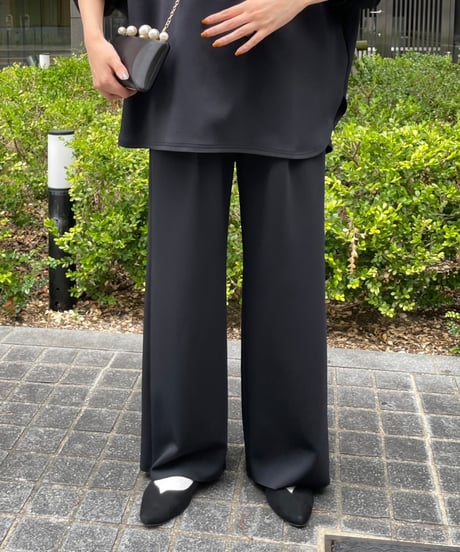 【cafune】 435618 double kint  easy wide pants
