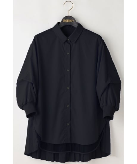 【Lallia Mu 26AW】2614691 バックプリーツシャツ
