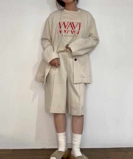 【PRIORITY 26SS】P61042 HW WAVE T-shirt