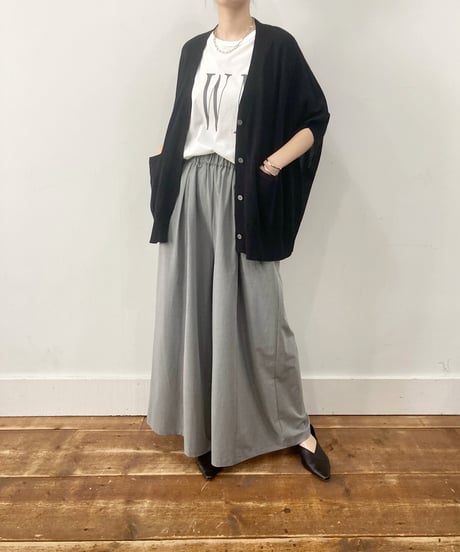 【sirodelabonte】R523103 poncho vest cardigan60S/2 high twist cotton