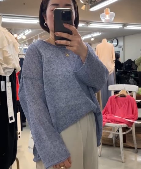 【cafune&PASSIONE 26SS】26964　メッシュニットプルオーバー