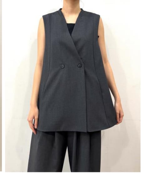 【siro de la bonte】R543302 nocollar vest