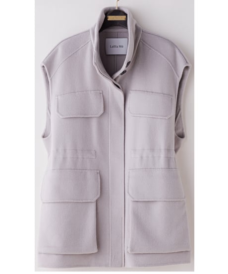 【Lallia Mu 26AW】2613200 リバーベストジャケット