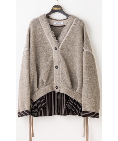 【Lallia Mu 26AW】2614514 スライバーニットカーディガン